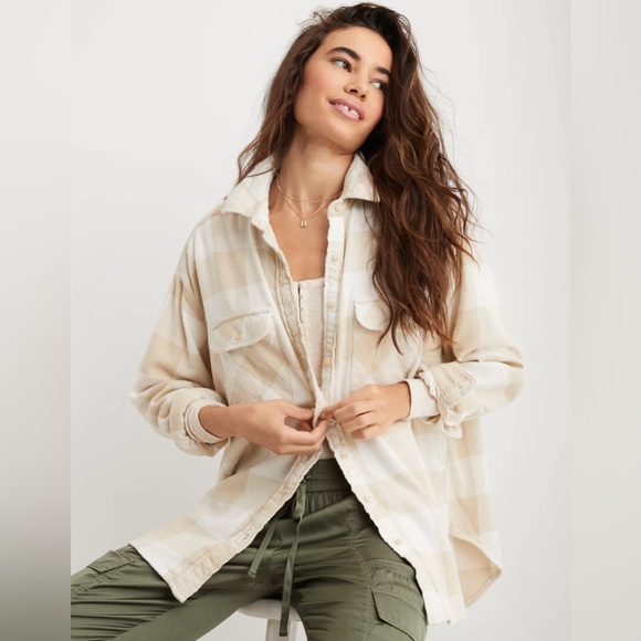 aerie Tops - Aerie LumberJane Flannel Shirt